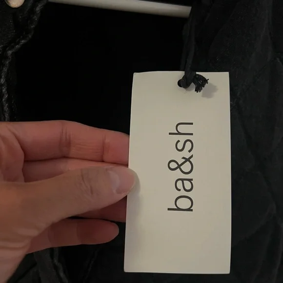 ba&sh Black Quilted Bomber Jacket with Relaxed Fit - Picture 3 of 8